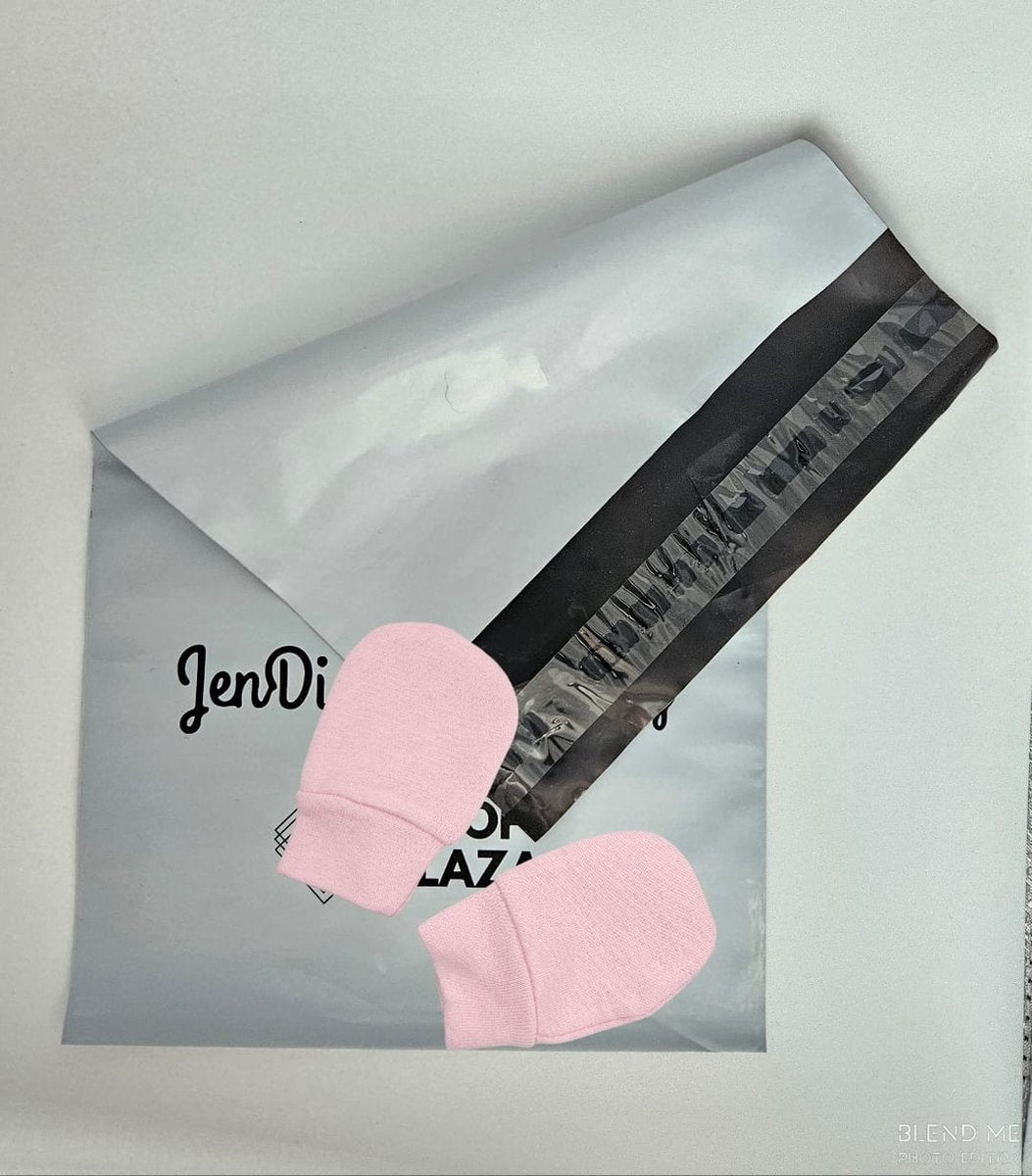 Baby krabwantjes baby handschoentjes roze | 0-2 maanden