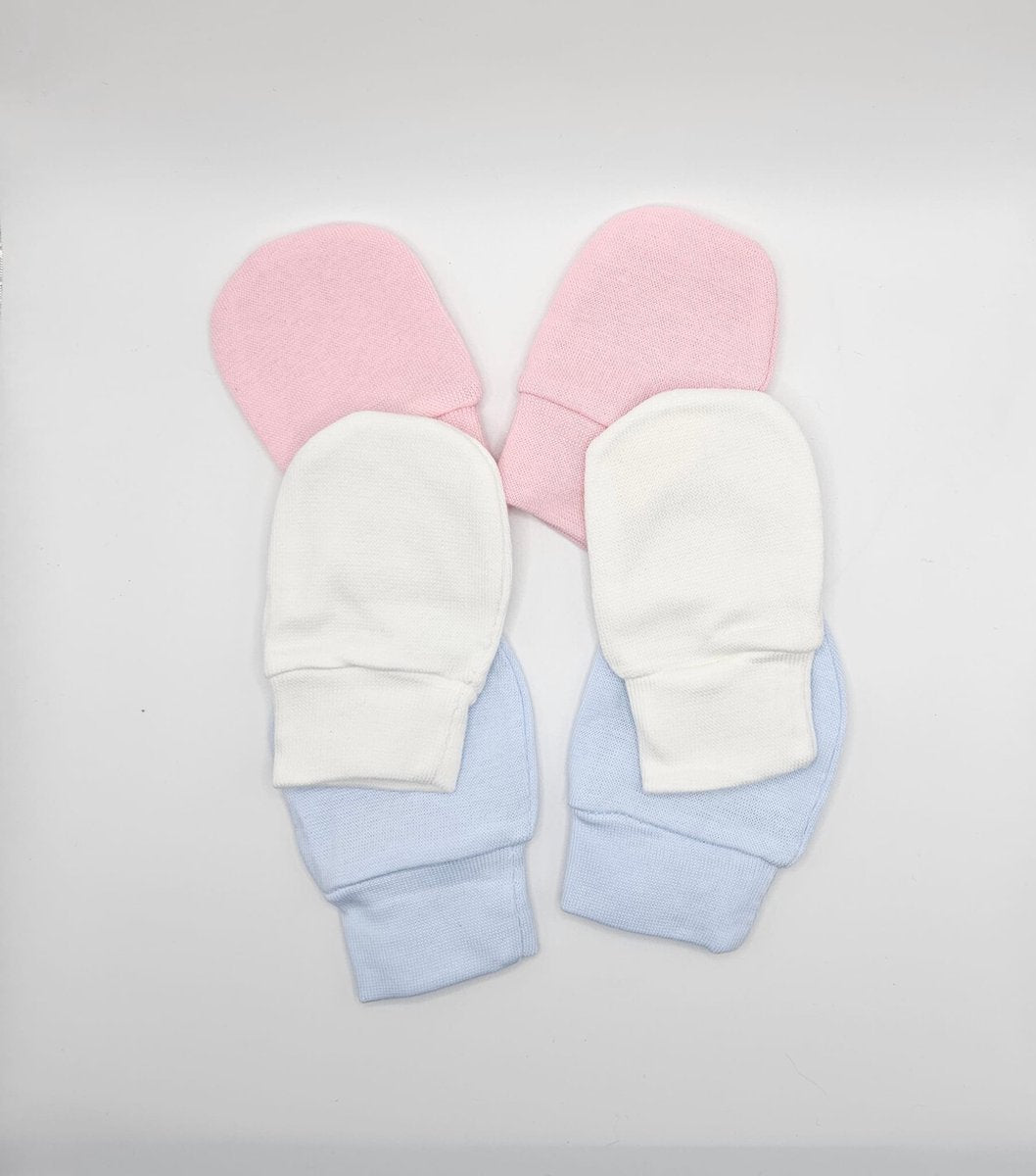 Baby krabwantjes baby handschoentjes roze | 0-2 maanden