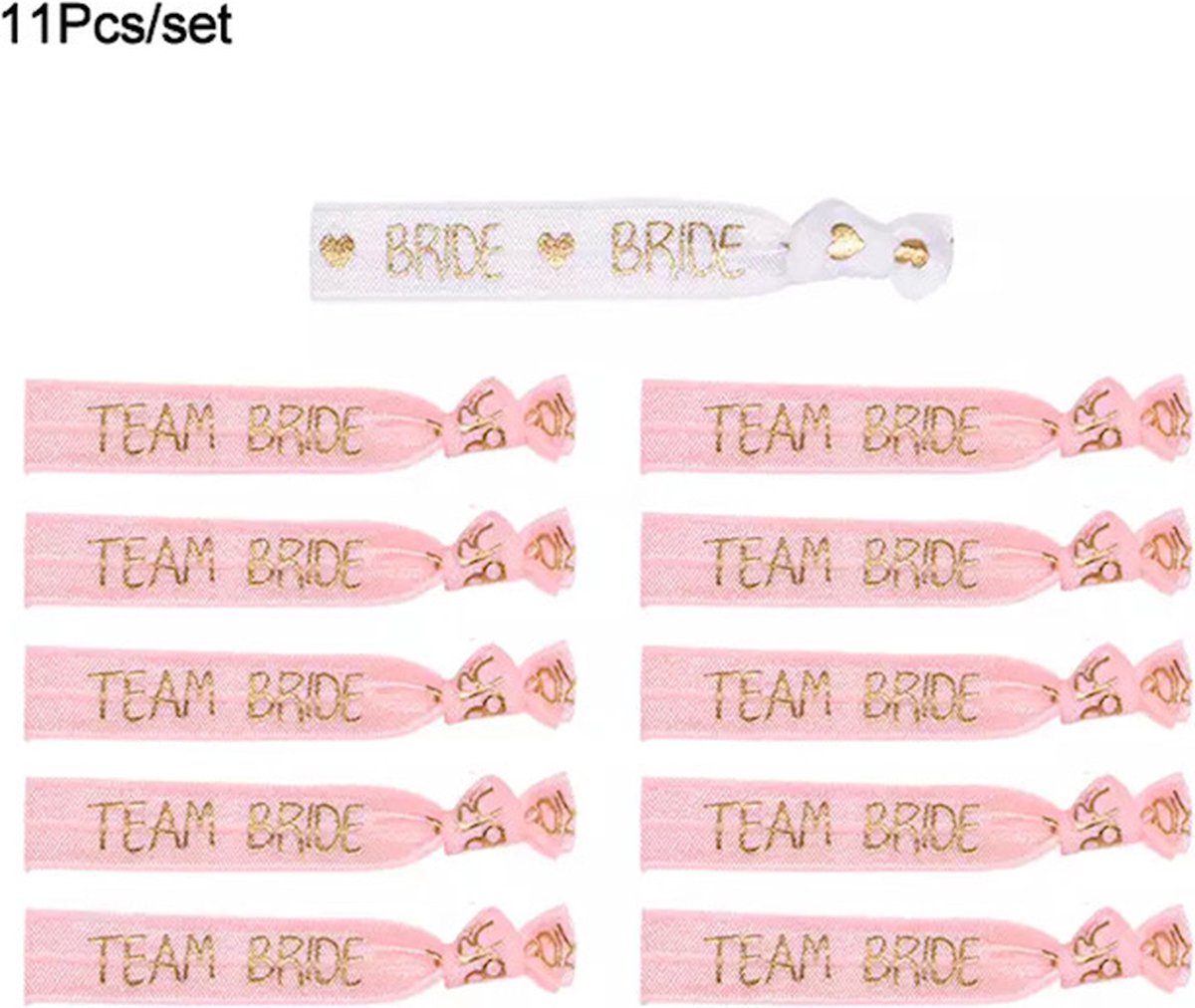 Vrijgezellenfeest vrouw team Bride 11 delig
