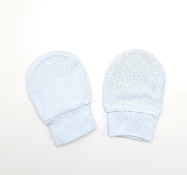 Baby krabwantjes baby handschoentjes licht blauw baby blue 0-2 maanden