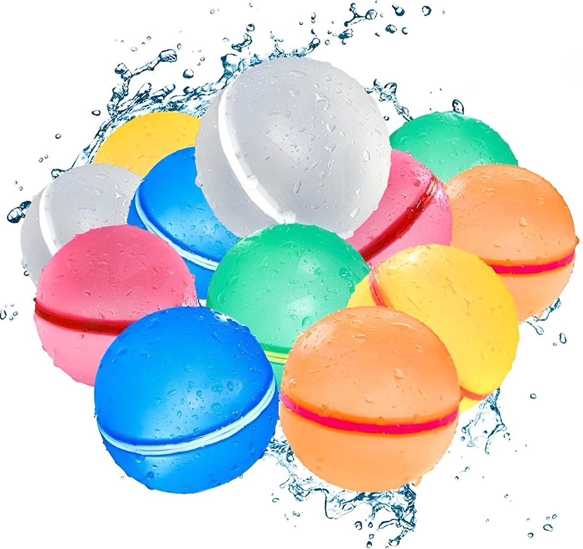 Herbruikbare Waterballonnen 10 stuks - Zelfsluitend