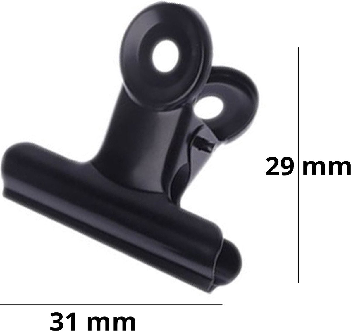 Papierklem Zwart - 31mm