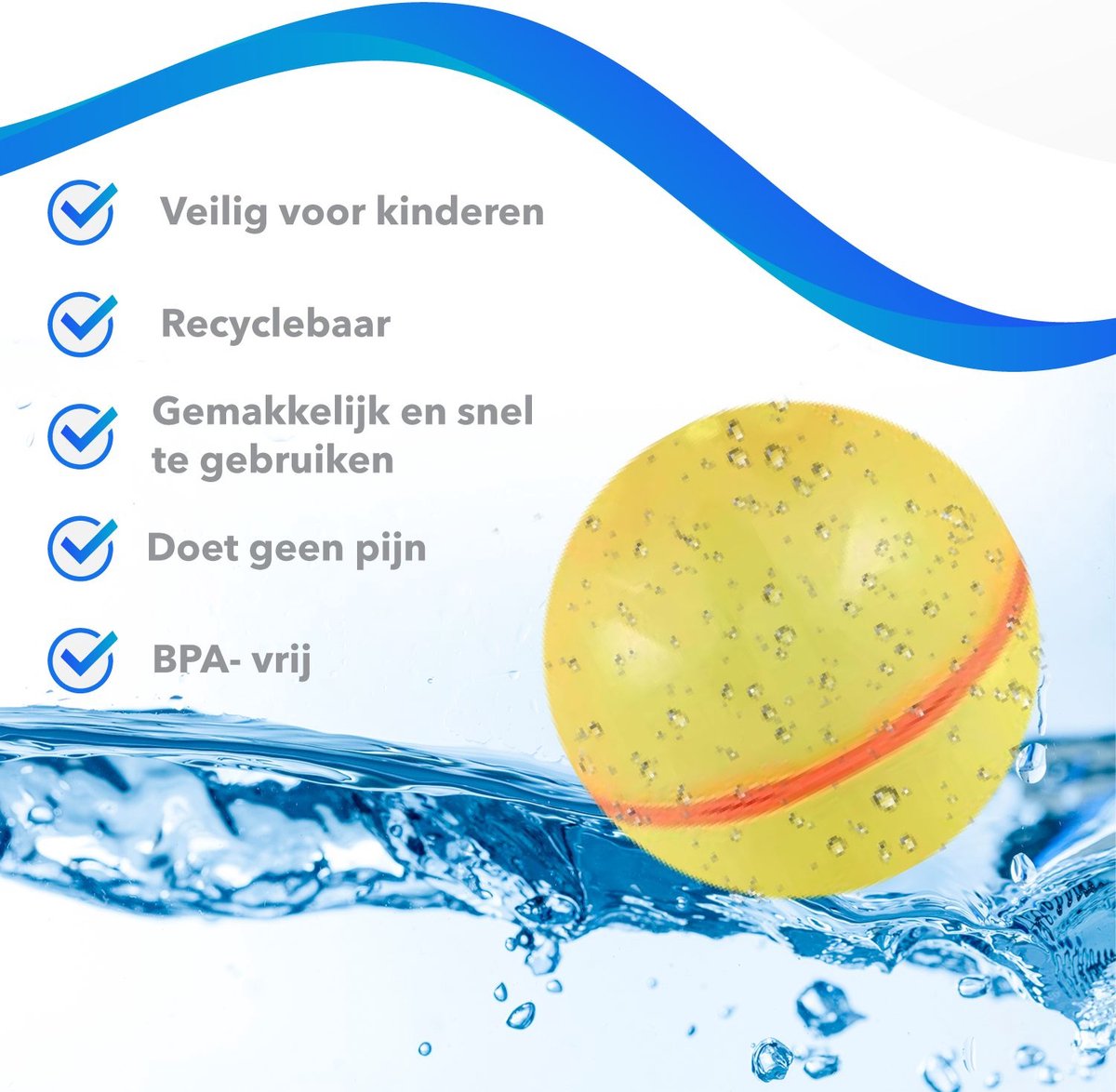 Herbruikbare Waterballonnen 10 stuks - Zelfsluitend