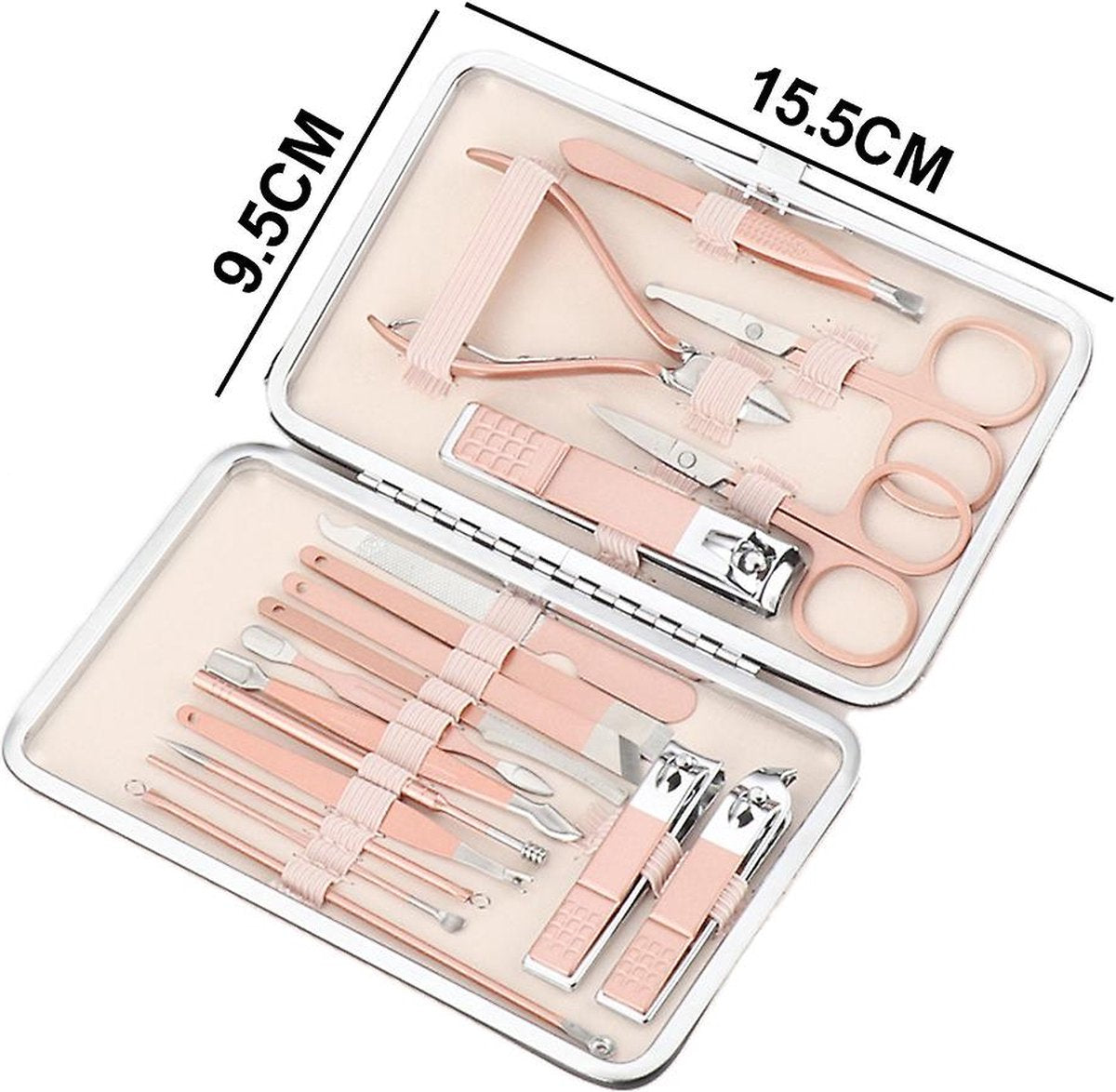 18-delige Professionele Manicure Set & Pedicureset