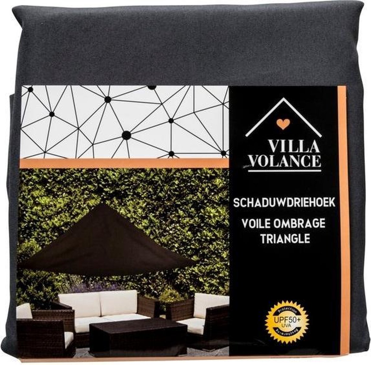 Villa Volance hoge kwaliteit schaduwdriehoek - 3.6 X 3.6 X 3.6 m