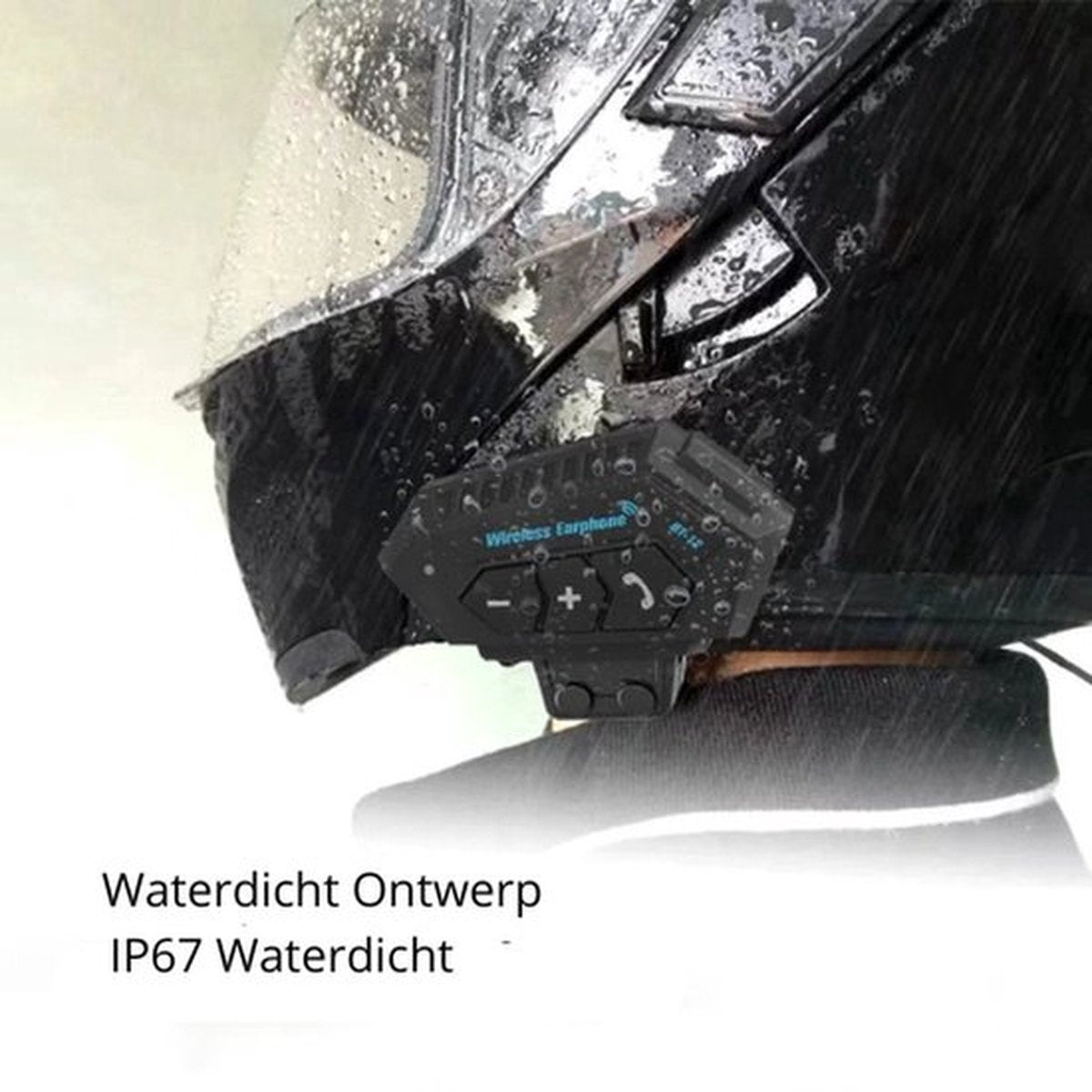 Bluetooth Motorhelm Headset met Microfoon