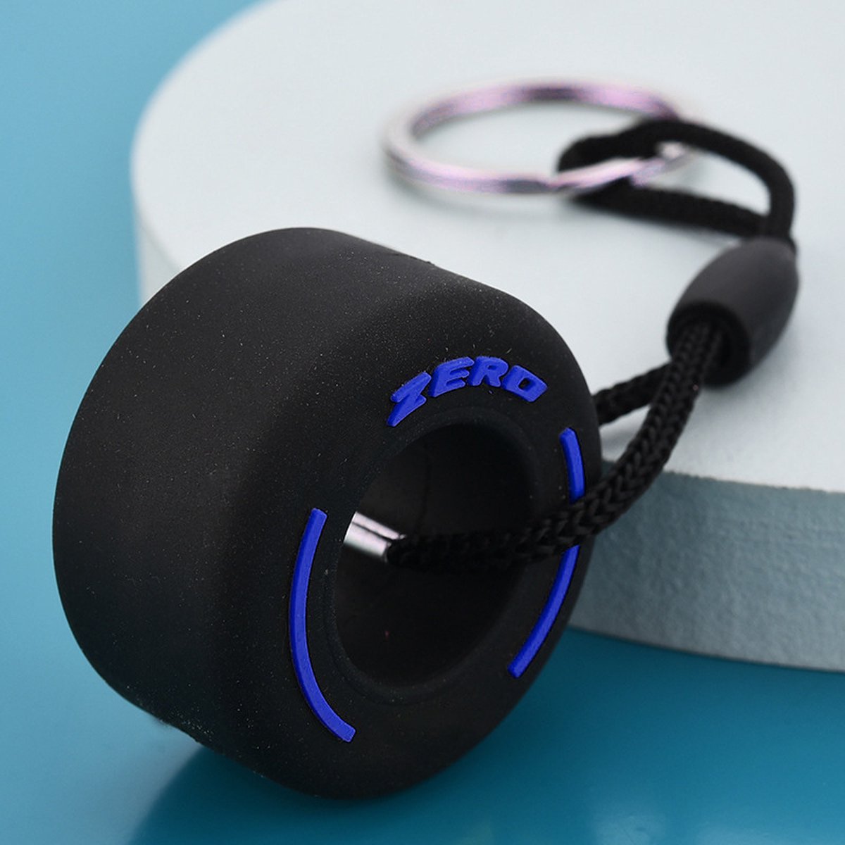 F1 Band Sleutelhanger Blauw - Must-have voor Fans