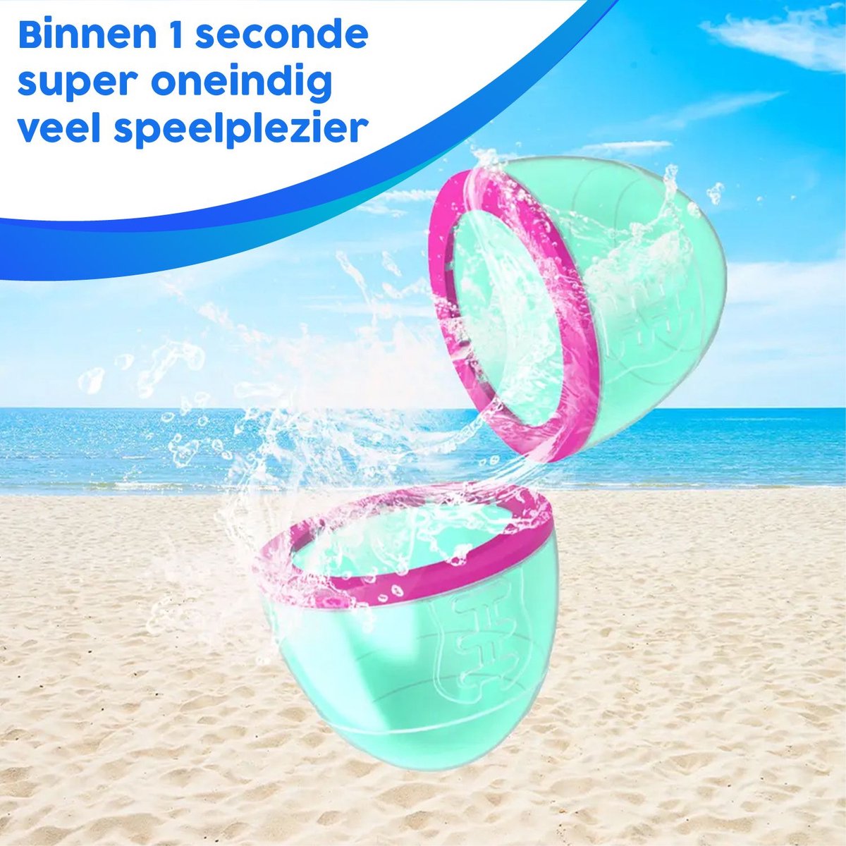Herbruikbare Waterballonnen 10 stuks - Zelfsluitend