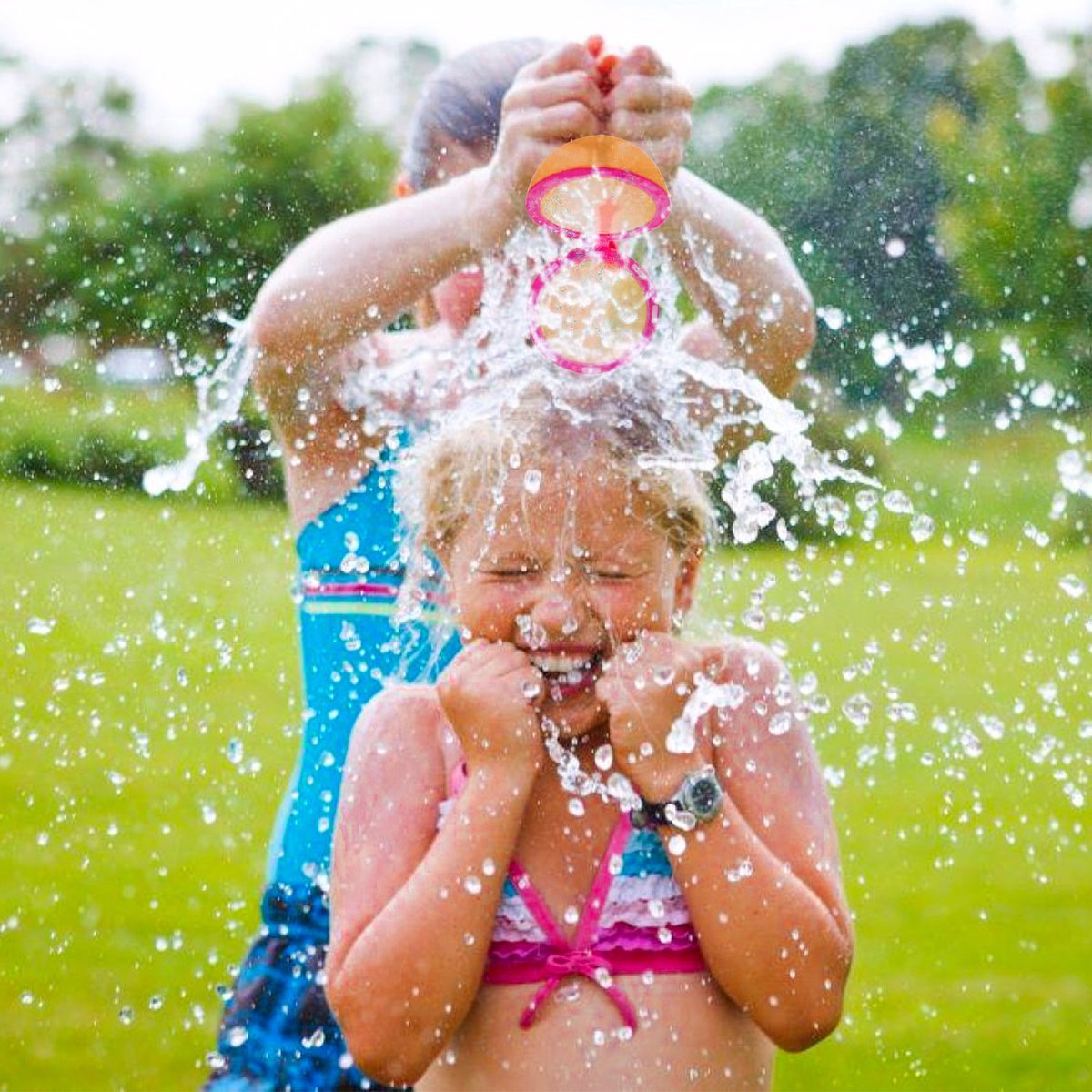 Herbruikbare waterballonnen zelfsluitend 6 stuks