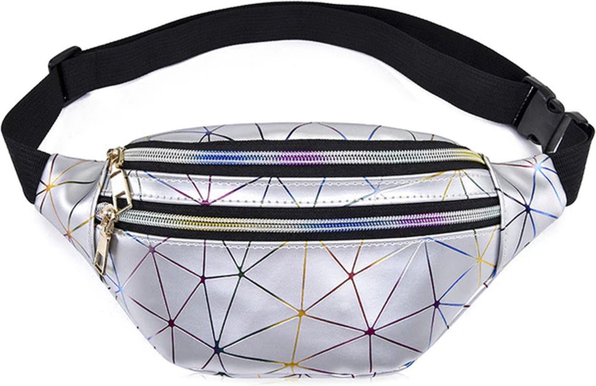 Festival Heuptas/Fanny pack Glow In The Dark - Zilver