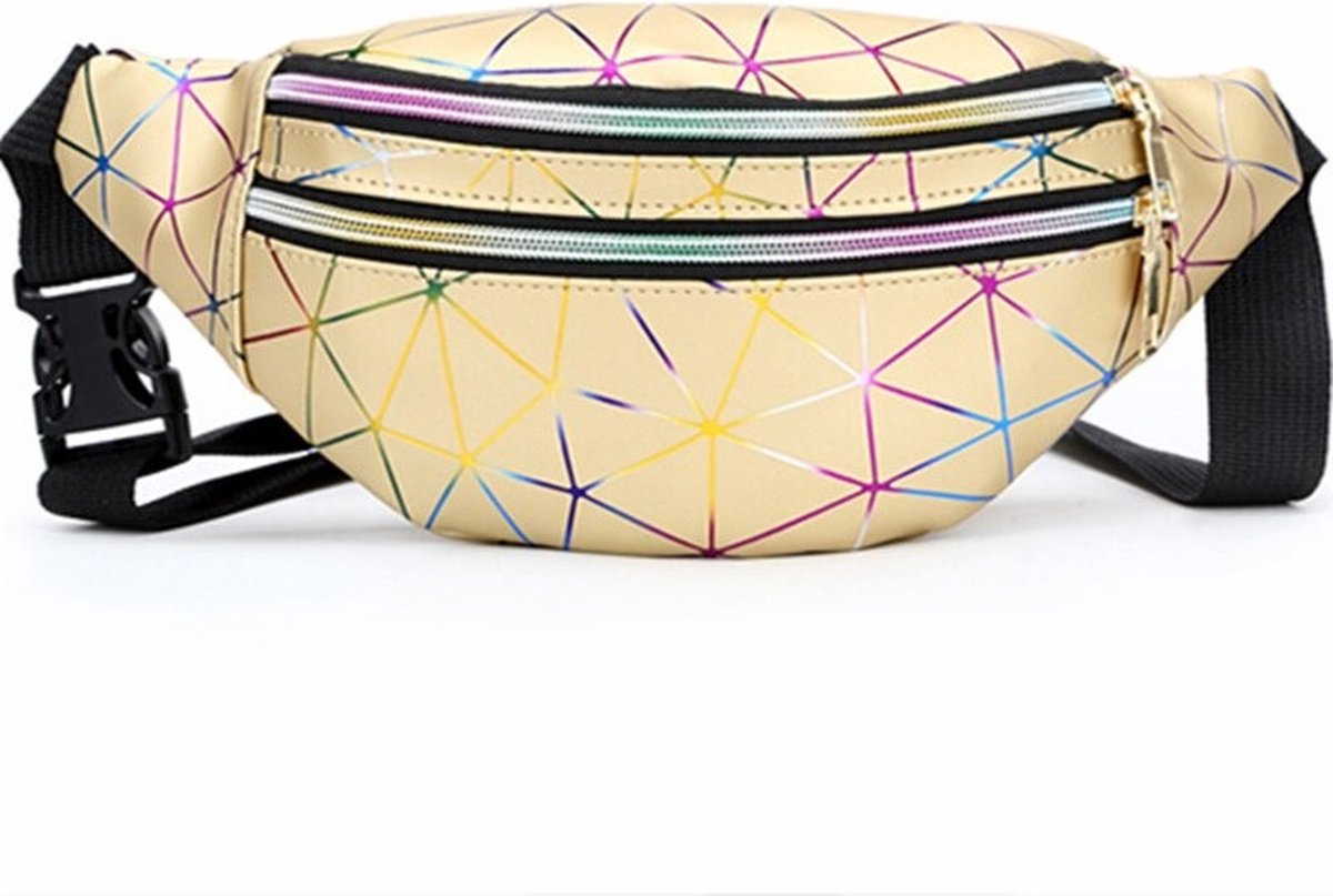 Festival Heuptas/fanny pack Glow In The Dark - Goud