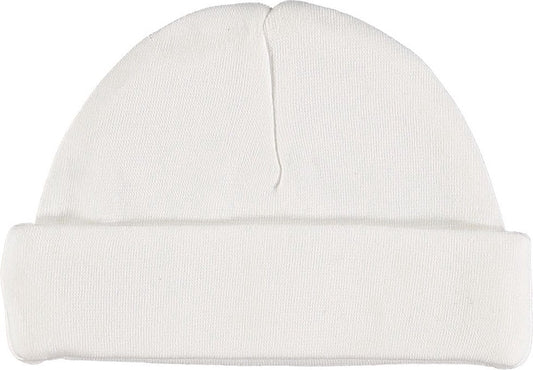 Babymutsje newborn wit baby beanie