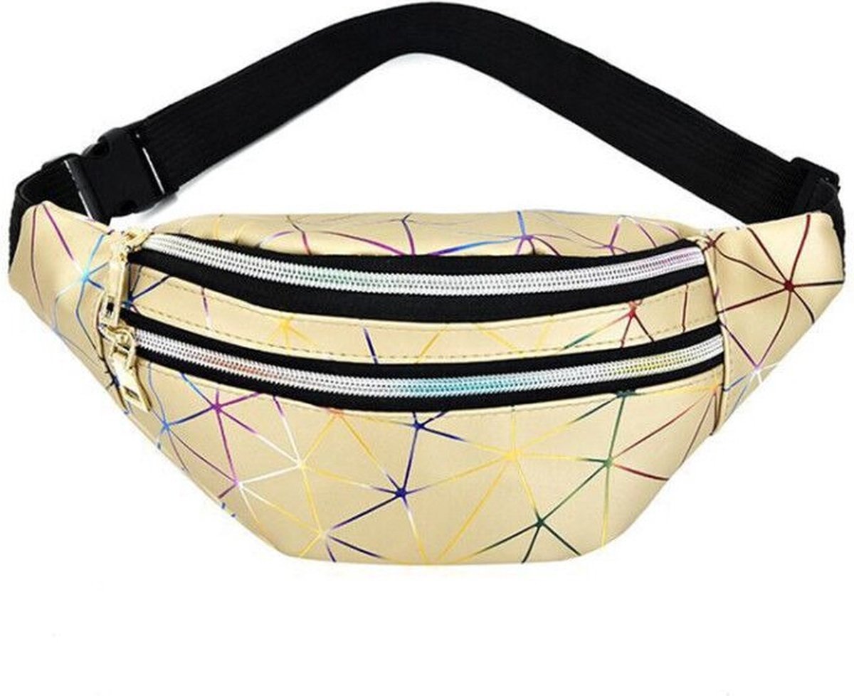 Festival Heuptas/fanny pack Glow In The Dark - Goud