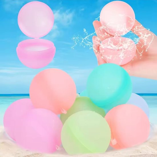 Herbruikbare Waterballonnen 10 stuks - Zelfsluitend