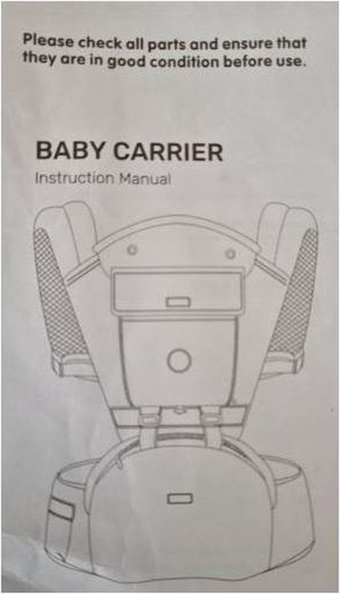 Ergonomische draagzak baby 6 posities