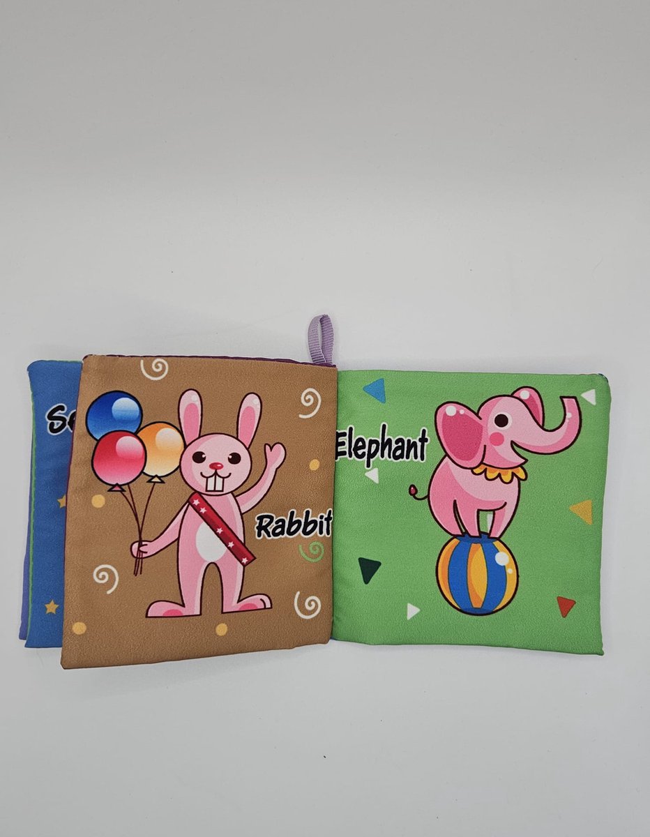 Yippiez zacht knisperboekje Babyboekje clown baby