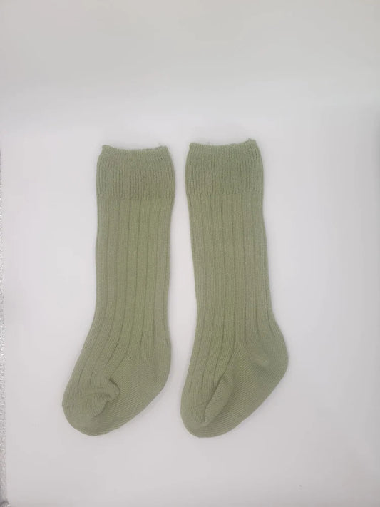 Baby kniekousen kaki groen baby