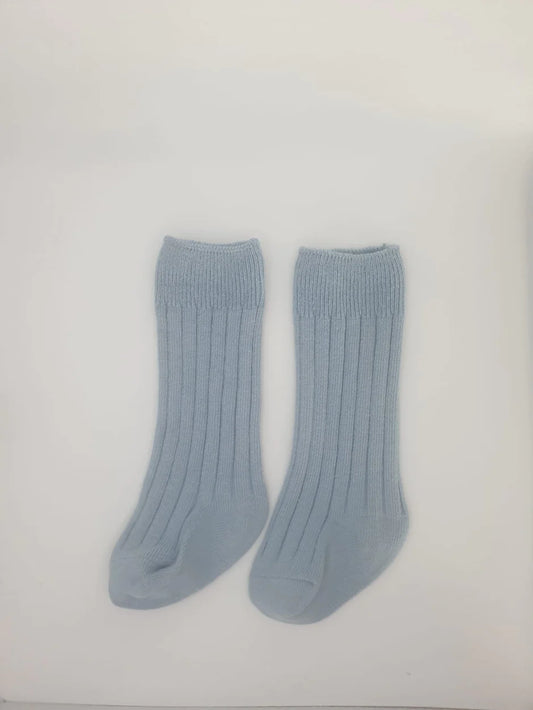 Baby kniekousen licht blauw 0-12 maanden