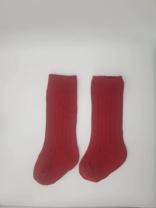 Baby kniekousen rood 0-12 maanden