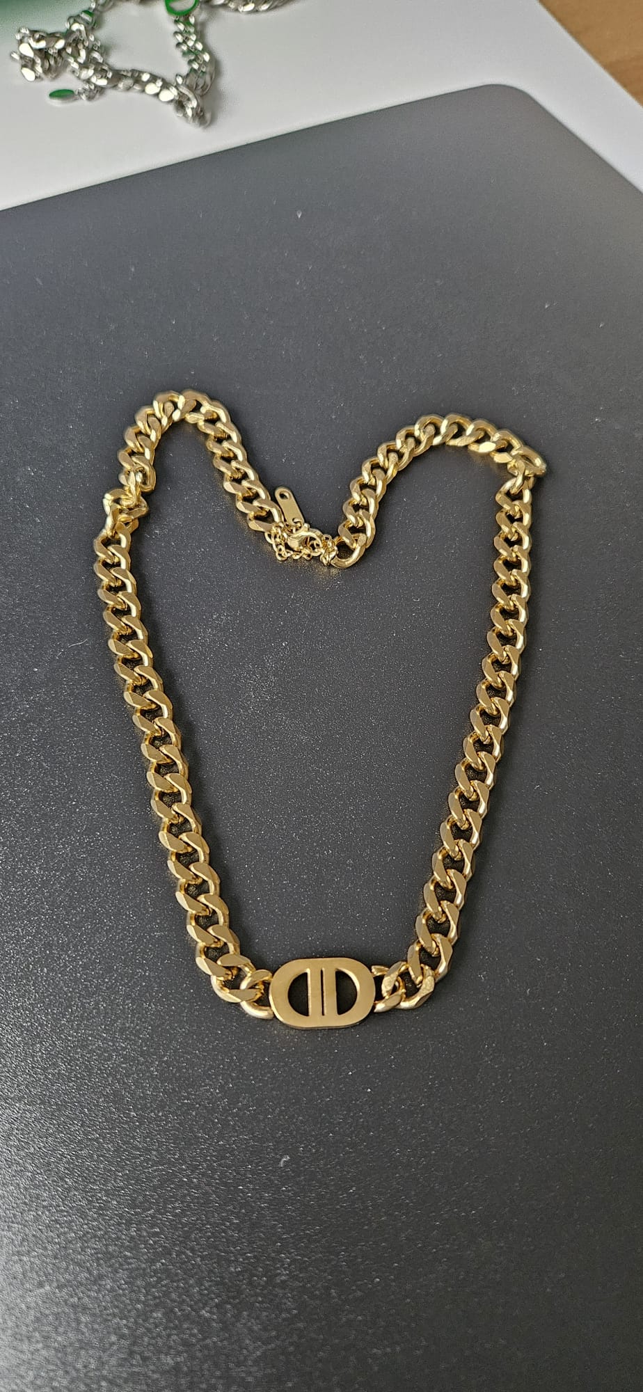 Jendi - DD Stainless Steel Dames Ketting -Goud kleurig The Goodlife 37cm - Luxe Juweliersdoosje - Cadeau - Kado
