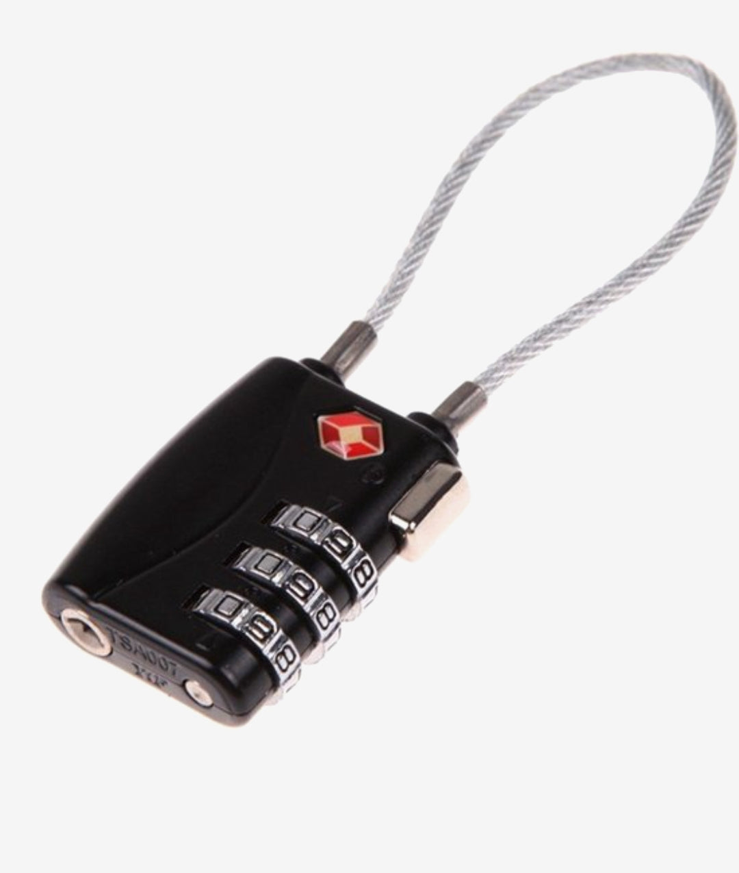 TSA Cijferslot 3 cijferig - 4 stuks - Koffersloten - Kofferslot - Bagageslot - Reisslot - Kabelslot - Hangslot - Bagageslotjes - Backpackslot - Mulitfunctioneel - Zwart