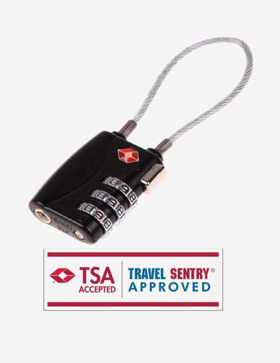 TSA Cijferslot 3 cijferig - 4 stuks - Koffersloten - Kofferslot - Bagageslot - Reisslot - Kabelslot - Hangslot - Bagageslotjes - Backpackslot - Mulitfunctioneel - Zwart
