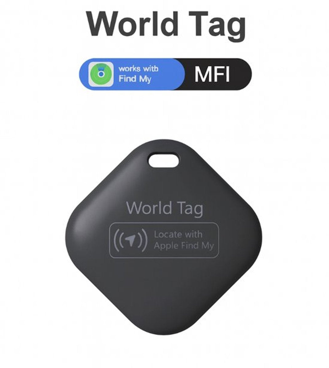 Yippiez Mini Tracker voor iPhone – Live Locatie Volgen via Find My iOS | Sleutelzoeker & Tracker voor Fiets, Scooter, Auto, Koffer, Hond, Camper | Alleen Apple, Gecertificeerd, Niet voor Android