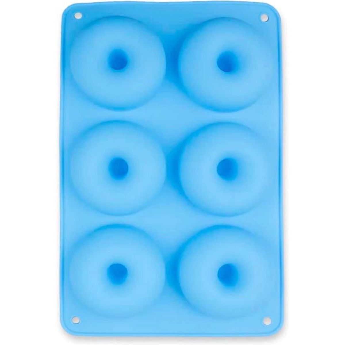 Siliconen bakvorm donuts (6) Blauw