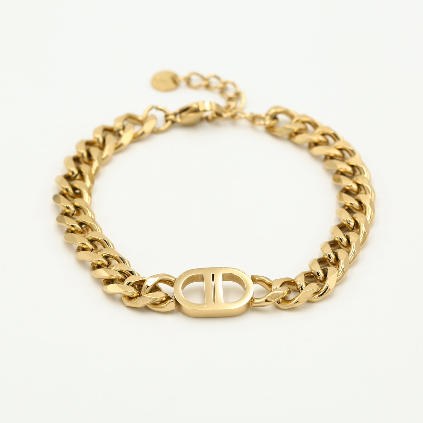 The Good Life Stainless Steel Yehwang Dames Armband - 16cm goudkleurig