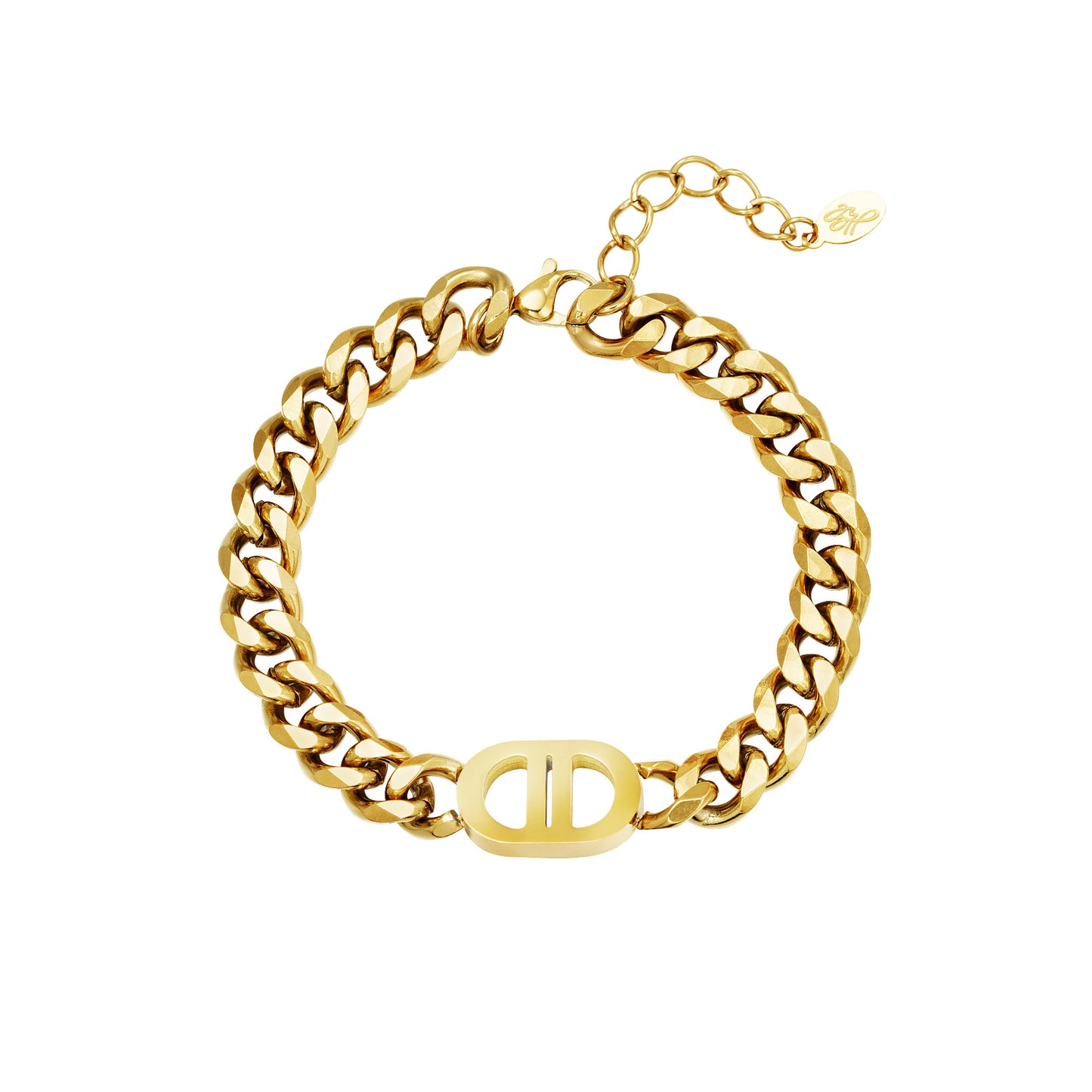 The Good Life Stainless Steel Yehwang Dames Armband - 16cm goudkleurig