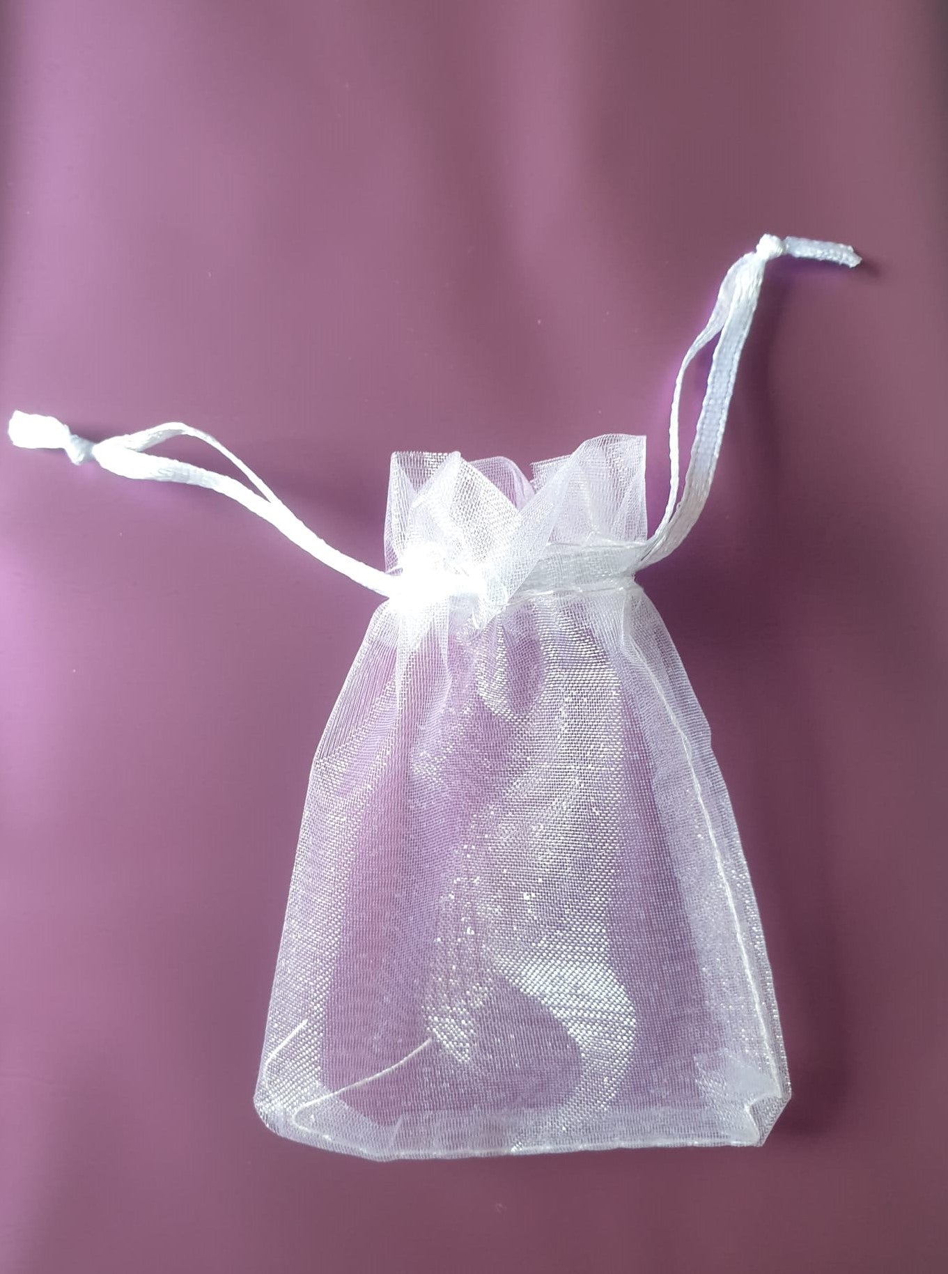Organza Zakjes - 7x9 cm - Feestzakjes - Snoepzakjes - Cadeauzakjes - Sieradenzakjes - Wit