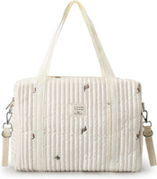 Luiertas mombag/schoudertas groot olijf beige