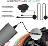 Bluetooth Motorhelm Headset met Microfoon